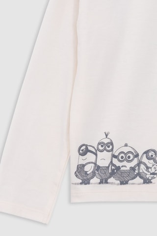 T-shirt em algodão biológico Os Minions - Cru