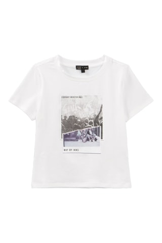 T-shirt em algodão biológico - Branco - IKKS Junior