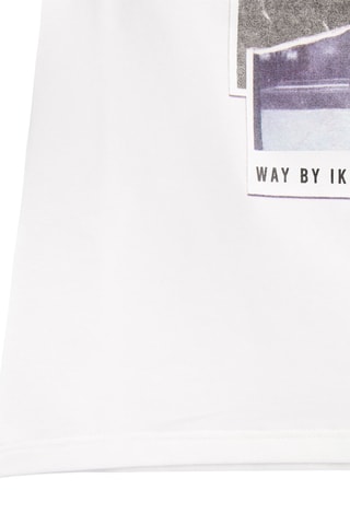 T-shirt em algodão biológico - Branco - IKKS Junior