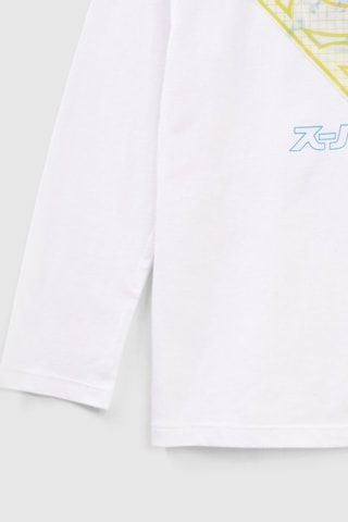 T-shirt Super Homem A Liga da Justiça DC Comics - Esbranquiçado - IKKS Junior