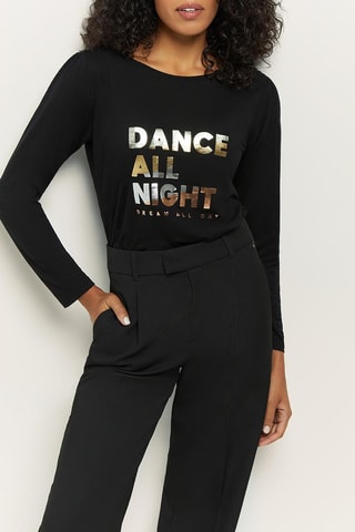 T-shirt em lã - Preto - One Step