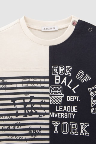 T-shirt - Cru e preto - IKKS Junior