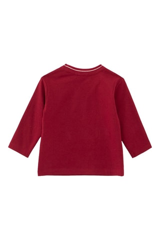 T-shirt efeito ilusório - Bordô - IKKS Junior