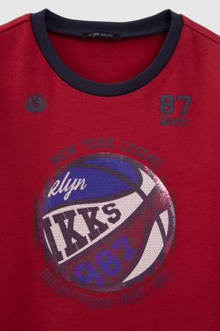 T-shirt - Bordô - IKKS Junior