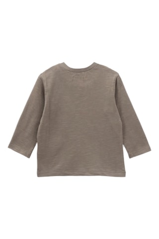 T-shirt em algodão biológico - Caqui - IKKS Junior