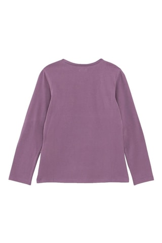 T-shirt em algodão biológico - Violeta - IKKS Junior