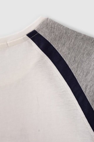 T-shirt em algodão biológico - Cru - IKKS Junior