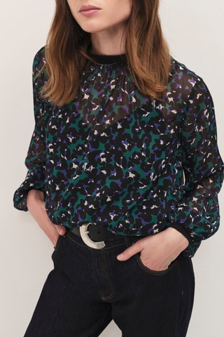 Blusa - Preto e verde - One Step