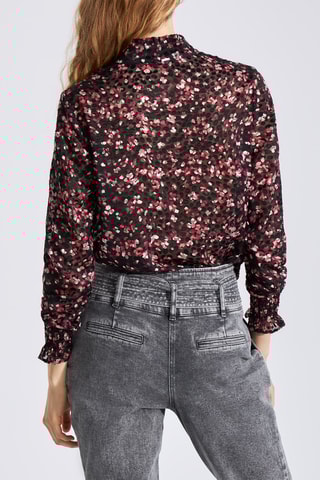 Blusa - Preto e bordô