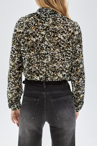 Blusa de seda - Preto - IKKS