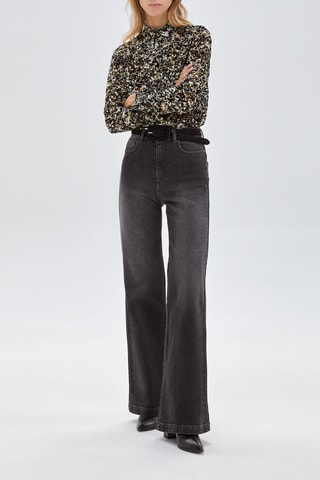 Blusa de seda - Preto - IKKS