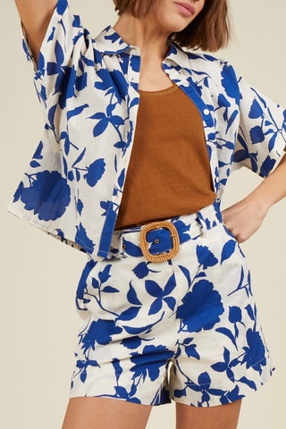 Calções - Branco e azul - I.Code