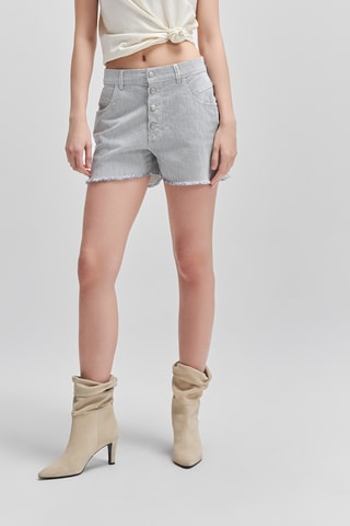 Calções de ganga - Branco - IKKS