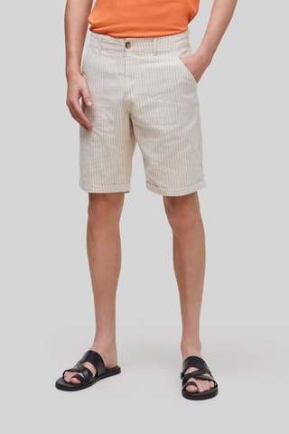 Bermuda chino en lin - Beige - IKKS