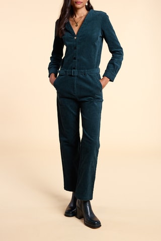 Combinaison en velours - Vert