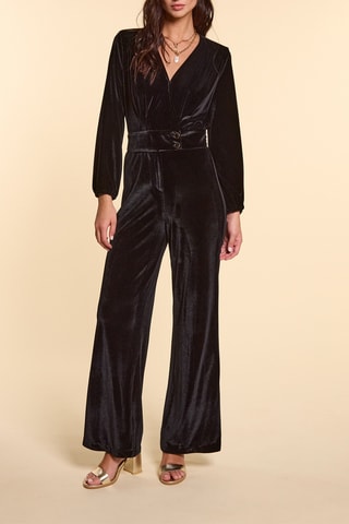 Combinaison en velours - Noir