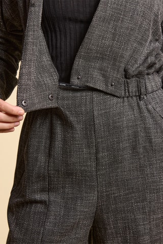 Macacão curto - Cinzento mesclado