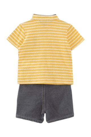 Polo e bermudas - Amarelo - IKKS