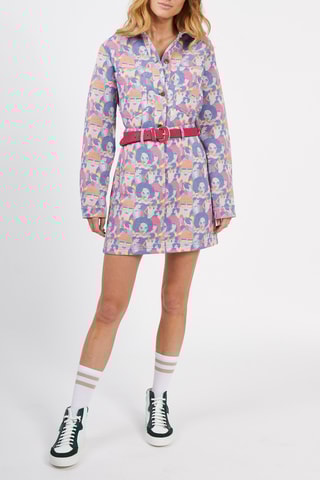 Saia direita - Azul e rosa - I.Code