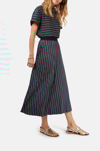 Saia comprida - Azul e vermelho - I.Code