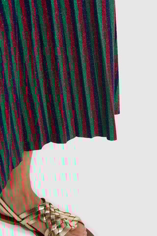 Saia comprida - Azul e vermelho - I.Code