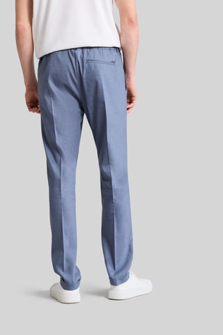 Pantalon en laine et lin - Bleu - IKKS