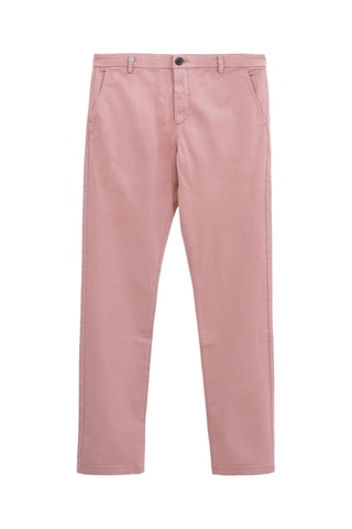 Chino slim en coton biologique - Rose - IKKS