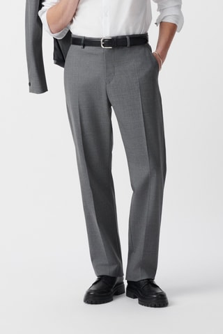 Pantalon en laine - Gris foncé - IKKS