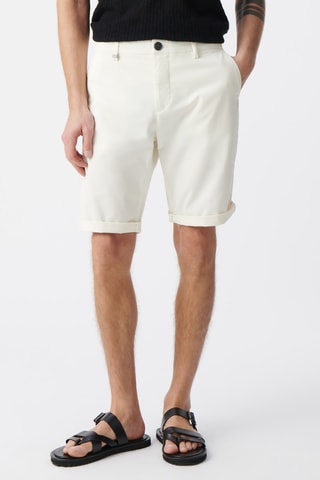 Bermuda Tapered en coton biologique - Ecru - IKKS
