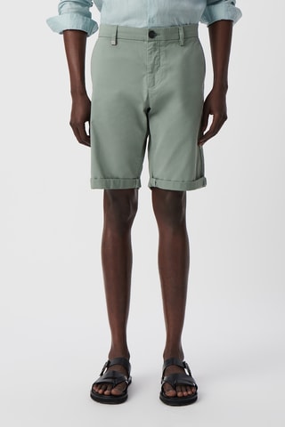 Bermuda Tapered en coton biologique - Bleu-gris - IKKS