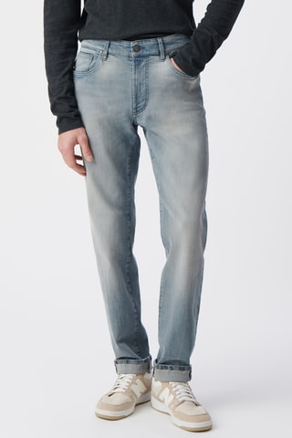 Jean slim en coton biologique - Bleu clair - IKKS