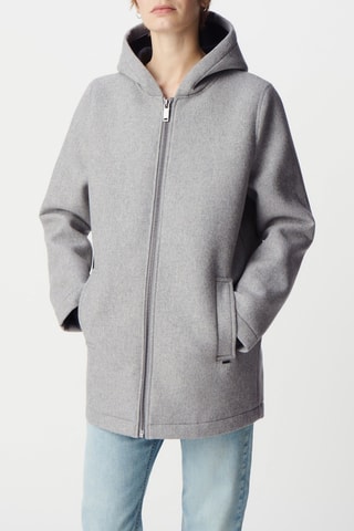 Manteau en laine - Gris clair chiné - IKKS