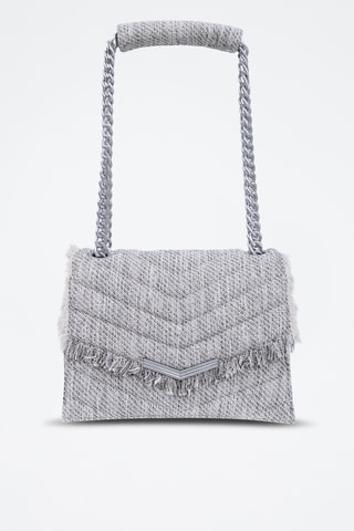 Mala de ombro em tweed - Bege ­mesclado IKKS