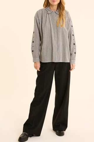 Chemisier - Ecru et noir - I.Code