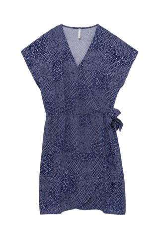 Vestido traçado - Azul-marinho - I.Code