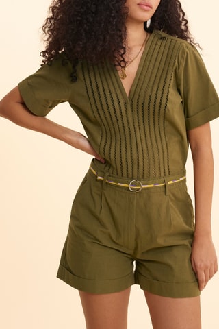 Macacão curto - Caqui - I.Code