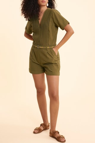 Macacão curto - Caqui - I.Code