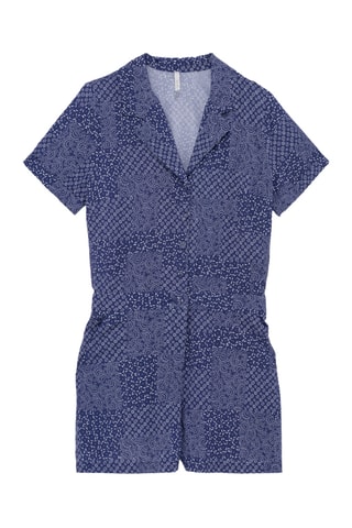 Macacão curto - Azul-marinho - I.Code