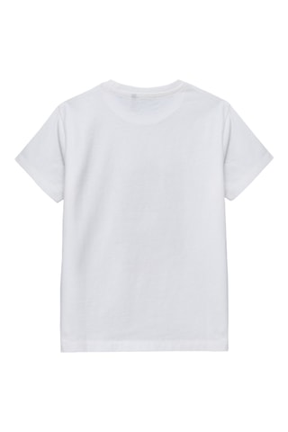 T-shirt em algodão biológico - Branco - IKKS