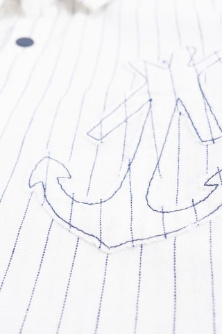 Camisa em algodão biológico e linho - Cru - IKKS