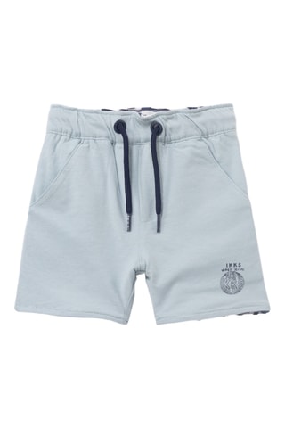 Bermudas reversível em algodão biológico - Azul-marinho - IKKS