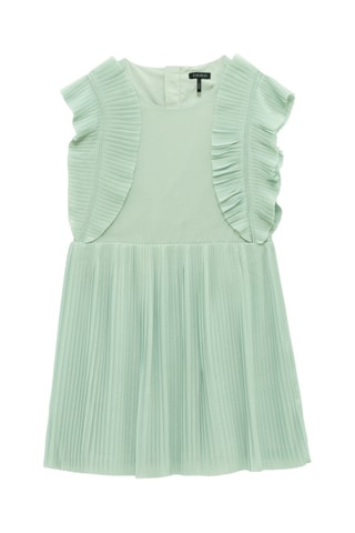 Vestido plissado - Verde-água - IKKS
