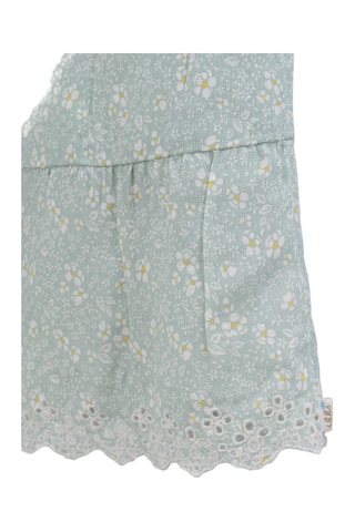 Vestido - Verde-água e branco - IKKS