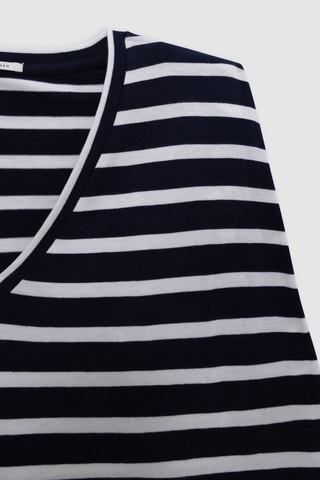 T-shirt - Branco e azul-marinho - IKKS