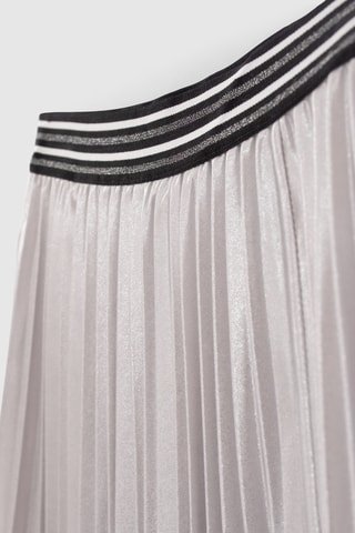 Jupe plissée - Gris clair et noir - IKKS