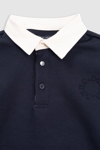 Sweat - Bleu marine et blanc - IKKS