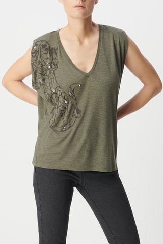 Top - Caqui mesclado - IKKS