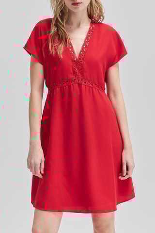 Vestido estilo patinadora - Vermelho - IKKS