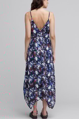 Vestido comprido tie and dye - Azul-marinho - IKKS