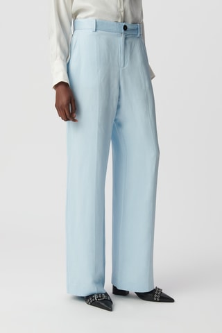 Pantalon droit en lin - Ciel - IKKS
